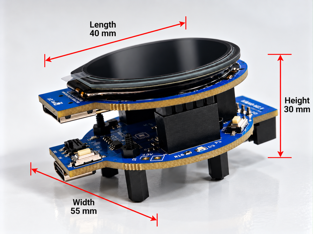 Fastbit STM32 Nano V2.1 with 1.28" TFT LCD Display