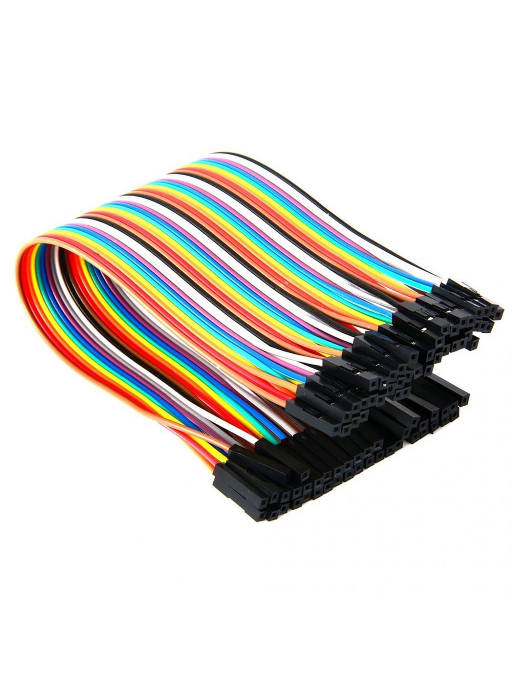 thumbnail image 2 of 40pcs 10cm 2.54mm Male To Female Jumper Wire Dupont Cable Male To Female Bread Line 10cm Rc116 2 of 13