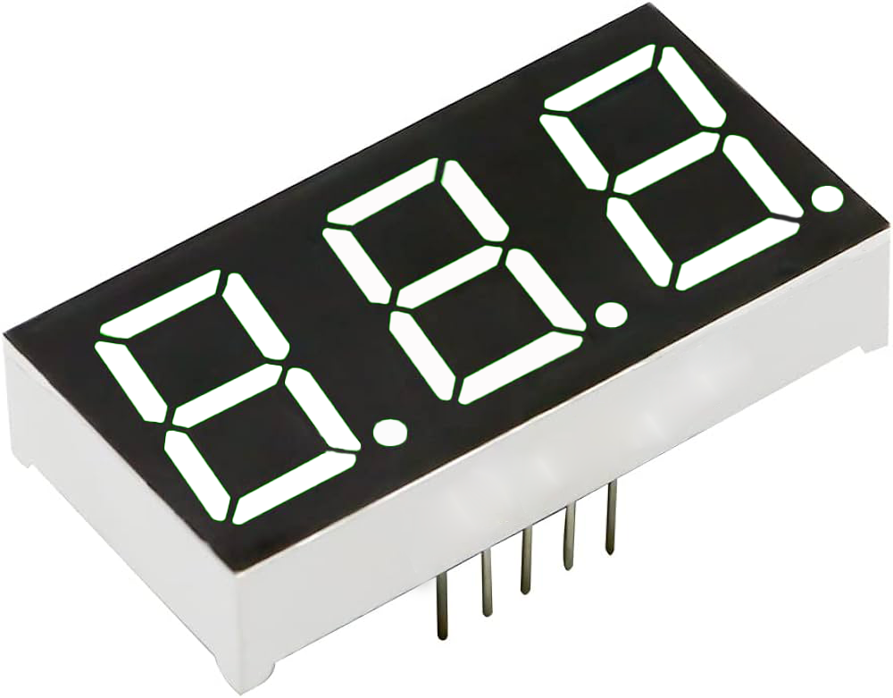 7 Segment Led Bit Best 0.56 inch 3 Digit 7 Segment Red LED Display CC 11 Pin | Fastbit ...