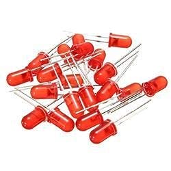 5MM Red LED Light Emitting Diode Highlight for Arduino (Pack of 50)