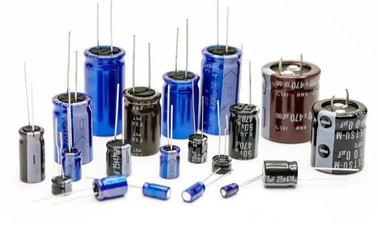 Assorted Through-Hole Capacitor Kit: 210pcs Aluminum Electrolytic and Ceramic Capacitors - 21 Values
